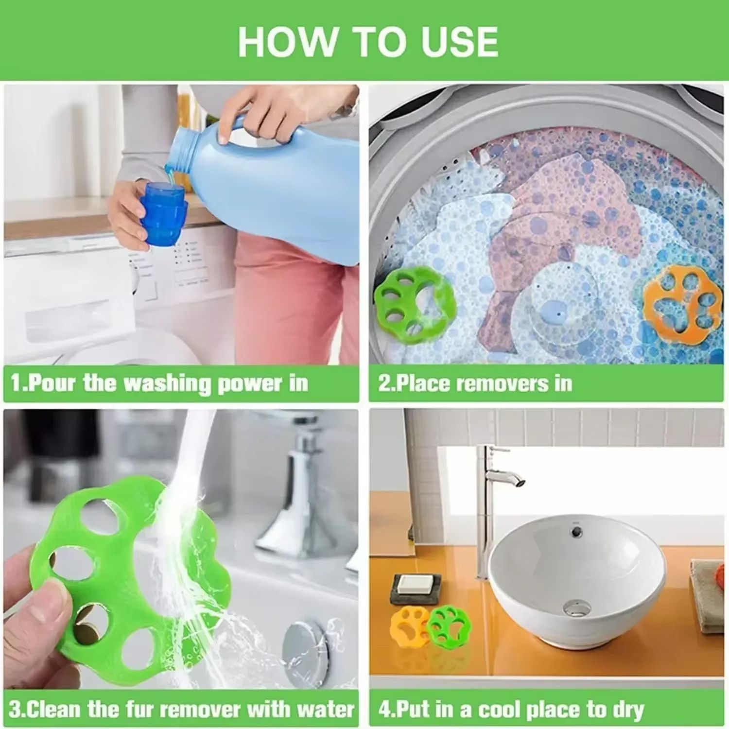 Ultimate Reusable Pet Hair Lint Remover  For Clothes Bedding  Laundry 4