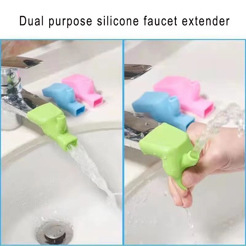 High Elastic Silicone Faucet Extender  Universal WaterTap Nozzle For Bathroom  Kitchen 2