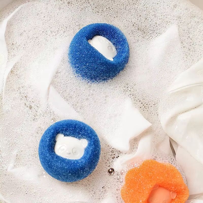 Reusable Sponge Laundry Ball Lint Remover  Pet Hair  Fabric Fibre Catcher For Washing Machine  Clot 4