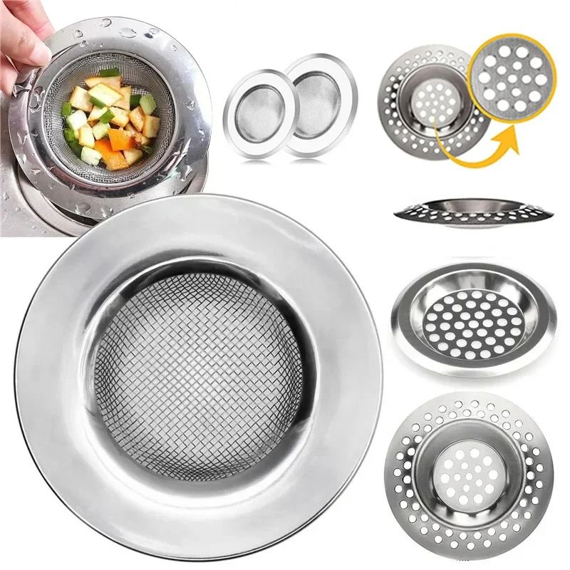 Stainless Steel Sink Strainer Filter for Kitchen and Bathroom Drains