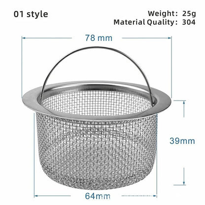 Stainless Steel Sink Strainer Filter For Kitchen And Bathroom Drains 15