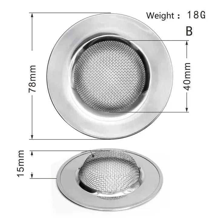 Stainless Steel Sink Strainer Filter For Kitchen And Bathroom Drains 7