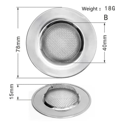 Stainless Steel Sink Strainer Filter For Kitchen And Bathroom Drains 7