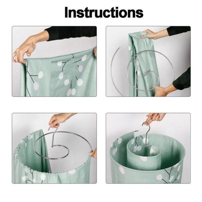 Spiral Clothes Drying Rack For Quilts Sheets And Bedding 4