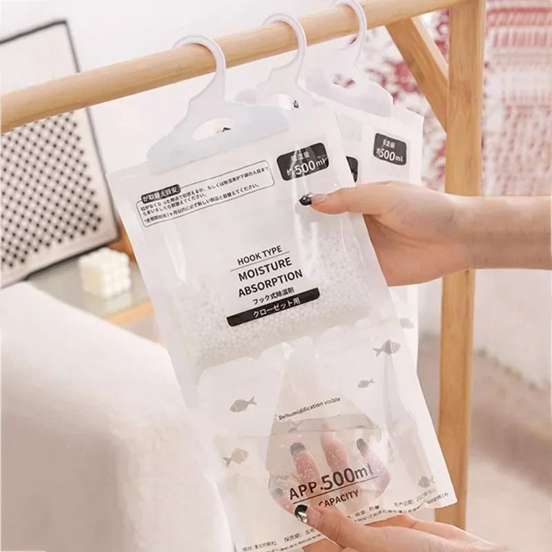 Hanging Moisture Absorption Dehumidification Bag 500ml Household Mildew Proof Desiccant 2