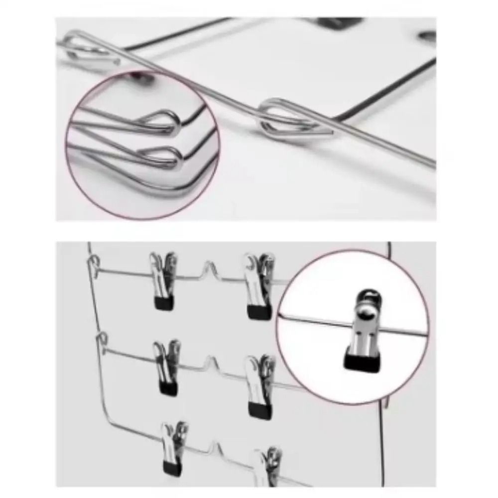 Multi Functional Home Non Slip Metal Pants Rack Stainless Steel Hanger Storage Skirt Rack 4