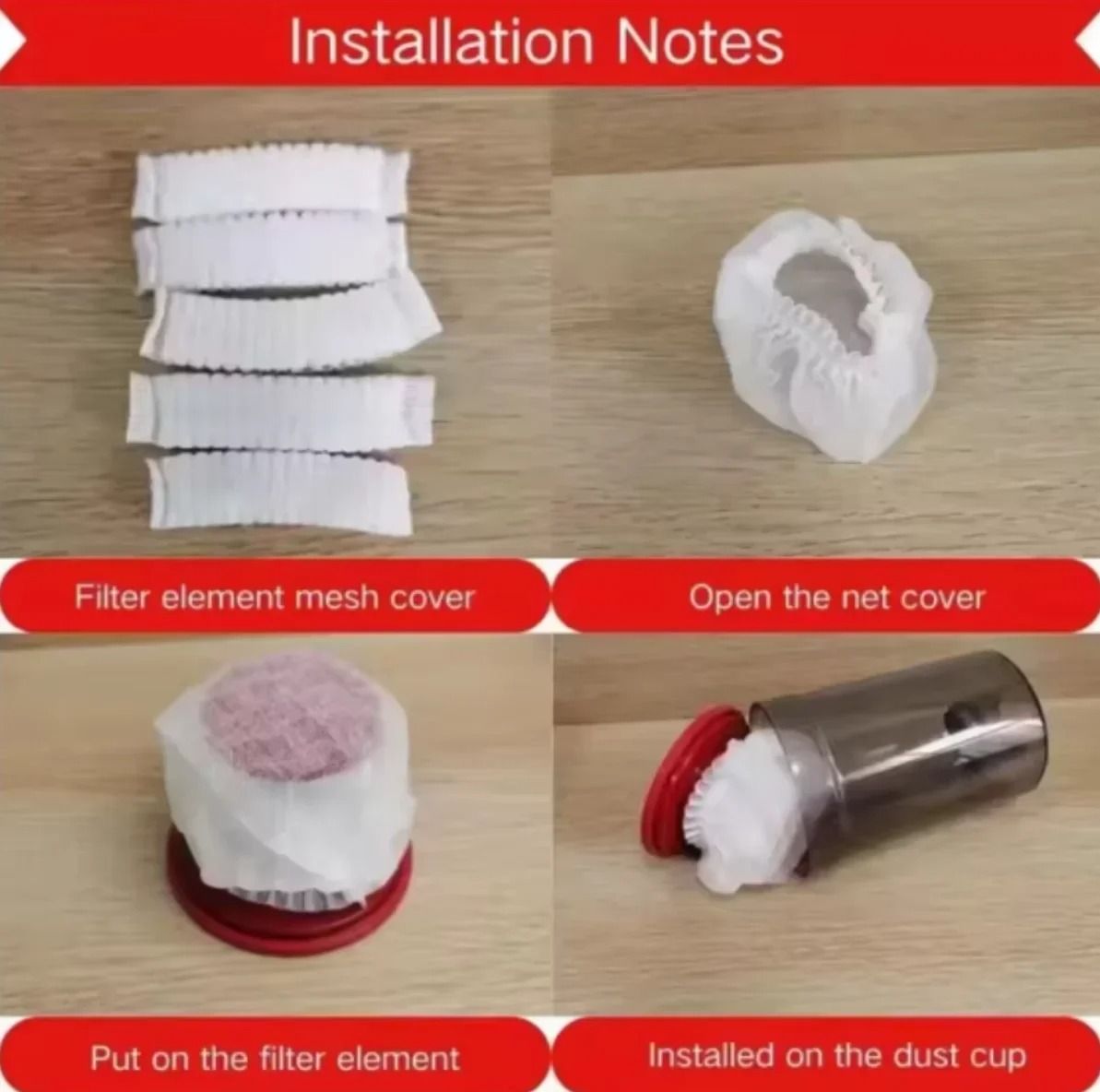 Disposable Vacuum Cleaner Filter Mesh Dust Collection Net Cover Accessories For Home Vacuum Cleaner 4