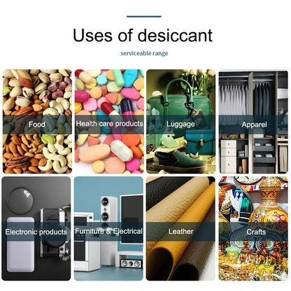 Non Toxic Silica Gel Desiccant Bags Moisture Absorber Nonwoven Packets For Kitchen Room And Storage 4