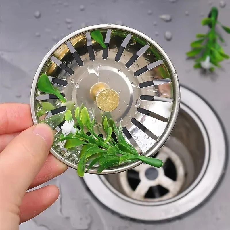 Stainless Steel Sink Drain Stopper Strainer for Kitchen and Bathroom