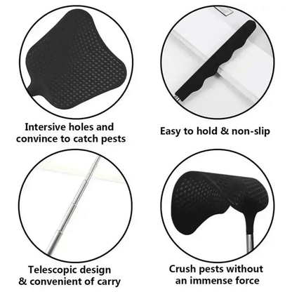 ExtendReach Telescopic Fly Swatter  Retractable Manual Fly Killer With Long Handle 2