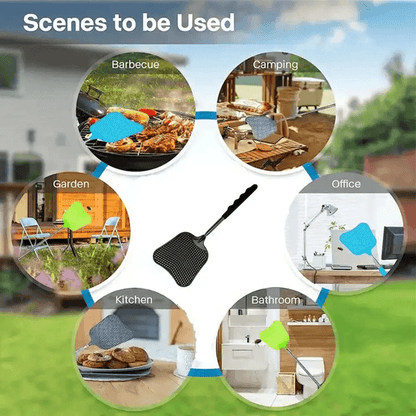 ExtendReach Telescopic Fly Swatter  Retractable Manual Fly Killer With Long Handle 3