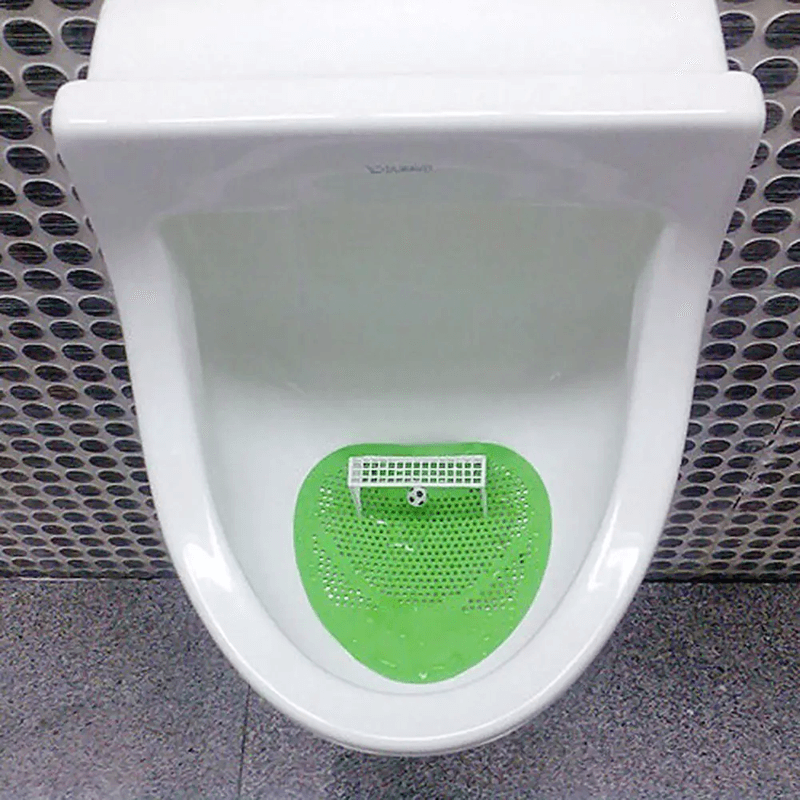 AimMate Mini Urinal Target Pad  Creative Football Design Splash Guard  Filter For Men 1