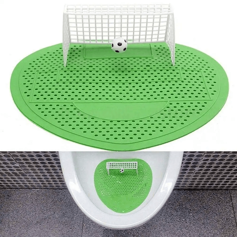 AimMate Mini Urinal Target Pad  Creative Football Design Splash Guard  Filter For Men 2