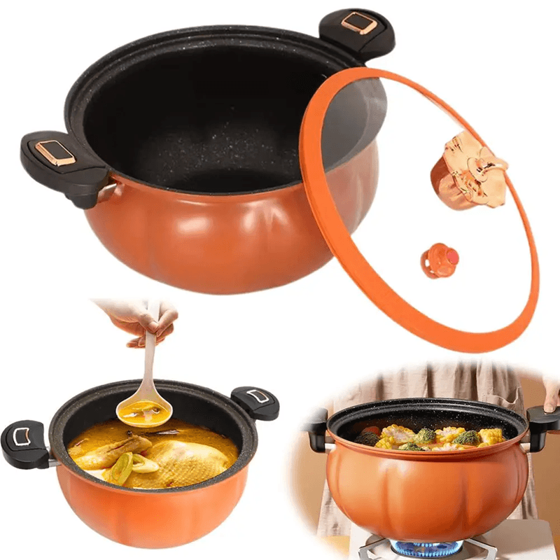 PumpkinChef 8L NonStick Micro Pressure Cooker  LargeCapacity Stew And Soup Pot For Home Cooking 1