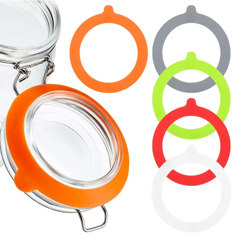 SealPro Silicone Jar Gasket Set  Airtight Rubber Seals For Mason Jars  Canning Storage 3