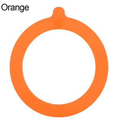 SealPro Silicone Jar Gasket Set  Airtight Rubber Seals For Mason Jars  Canning Storage 6