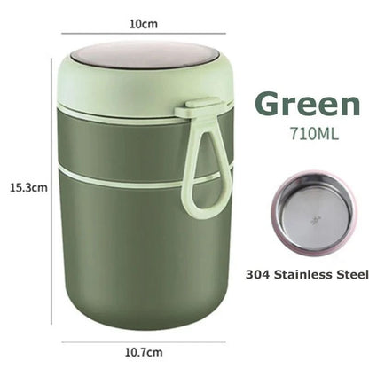 Insulated Food Thermal Jar Stainless Steel Lunch Container For Hot Or Cold Meals 11