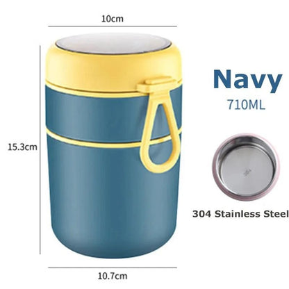 Insulated Food Thermal Jar Stainless Steel Lunch Container For Hot Or Cold Meals 8