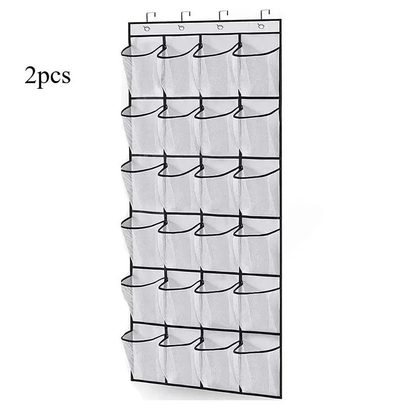 Wall Mounted 24 Pocket Door Organizer For Shoes And Accessories 9
