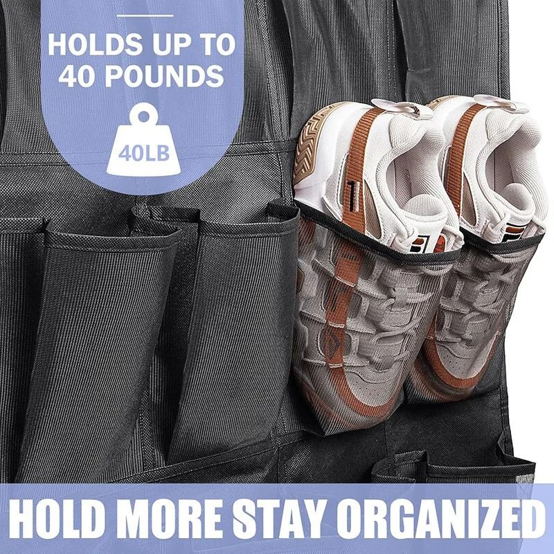 Wall Mounted 24 Pocket Door Organizer For Shoes And Accessories 5