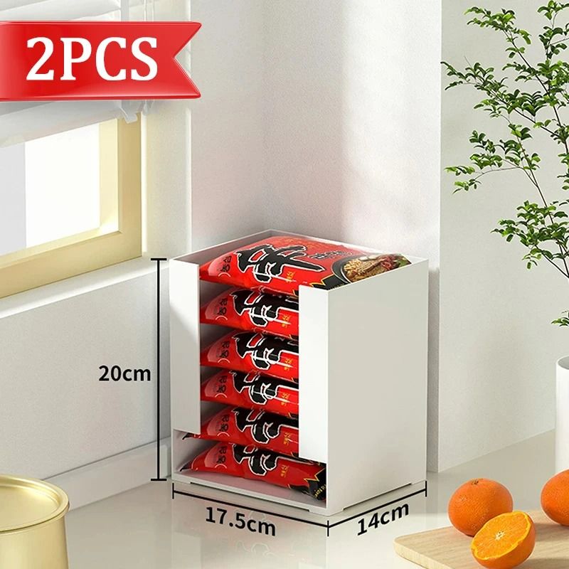 Ramen Storage Box Kitchen Organizer For Noodles And Household Essentials 7