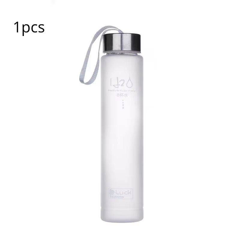 Frosted Sports Water Bottle With Rope Handle  Leakproof Stylish And Reusable Drinking Cup 11