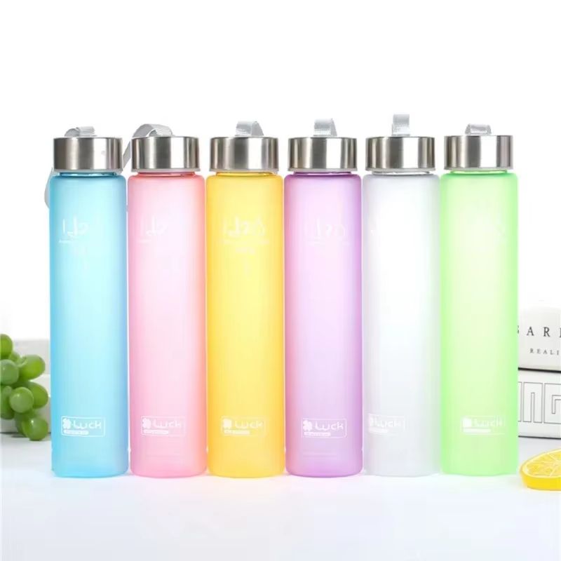 Frosted Sports Water Bottle With Rope Handle  Leakproof Stylish And Reusable Drinking Cup 2