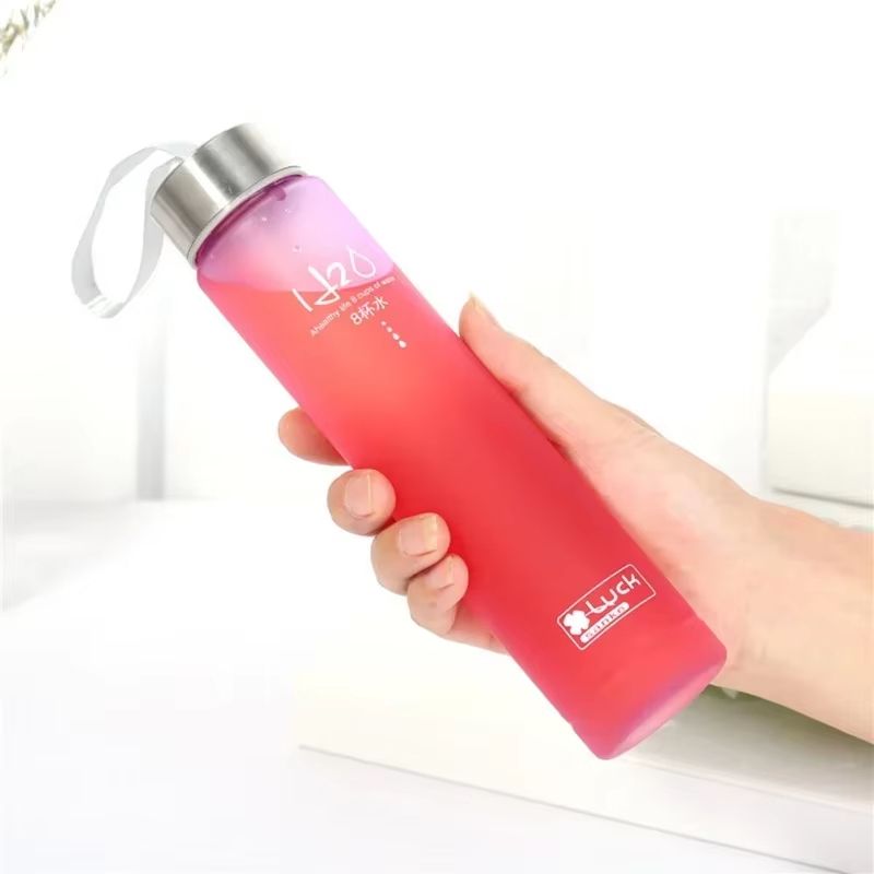 Frosted Sports Water Bottle With Rope Handle  Leakproof Stylish And Reusable Drinking Cup 3