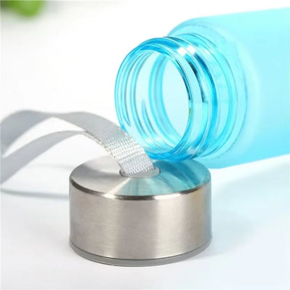 Frosted Sports Water Bottle With Rope Handle  Leakproof Stylish And Reusable Drinking Cup 5
