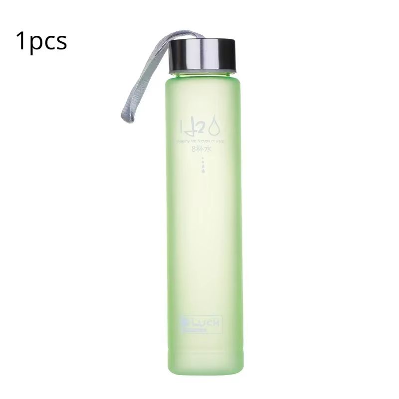 Frosted Sports Water Bottle With Rope Handle  Leakproof Stylish And Reusable Drinking Cup 6