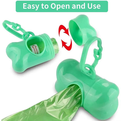 SolidColor Printed Pet Poop Bags  Portable Dog Walking Waste  HouseUse Bags 2