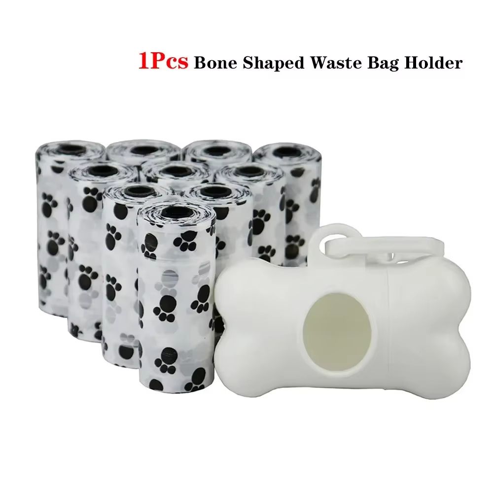 SolidColor Printed Pet Poop Bags  Portable Dog Walking Waste  HouseUse Bags 11