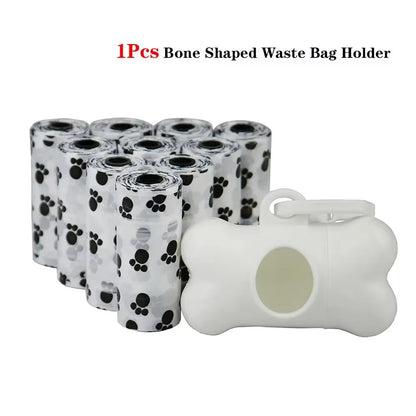 SolidColor Printed Pet Poop Bags  Portable Dog Walking Waste  HouseUse Bags 11