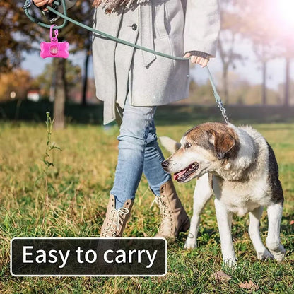 SolidColor Printed Pet Poop Bags  Portable Dog Walking Waste  HouseUse Bags 5