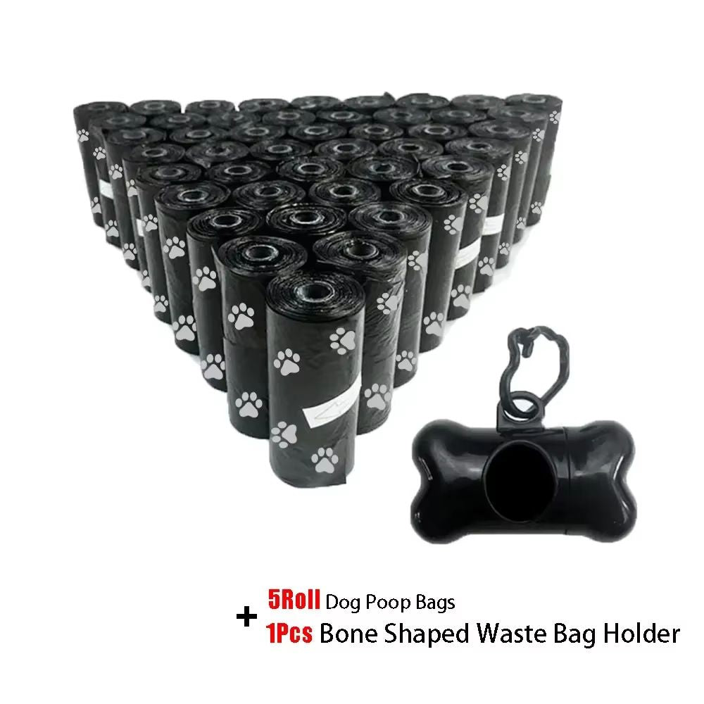 SolidColor Printed Pet Poop Bags  Portable Dog Walking Waste  HouseUse Bags 7
