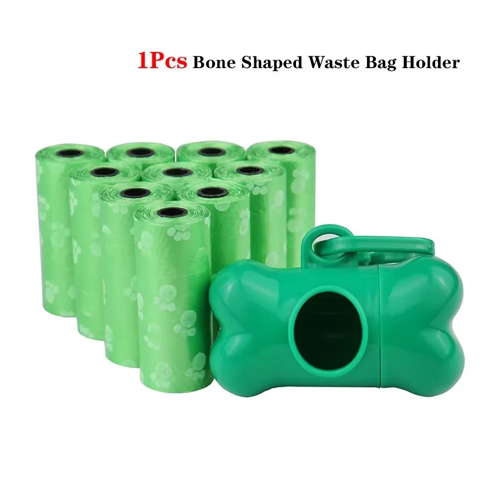 SolidColor Printed Pet Poop Bags  Portable Dog Walking Waste  HouseUse Bags 8