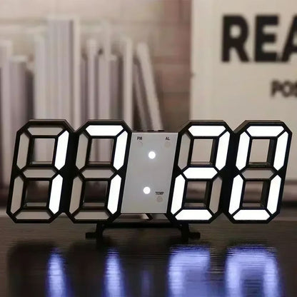Modern LED Digital Wall  Desk Clock  Sleek Alarm Clock For Home  Office 10