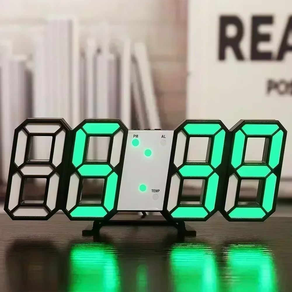 Modern LED Digital Wall  Desk Clock  Sleek Alarm Clock For Home  Office 11