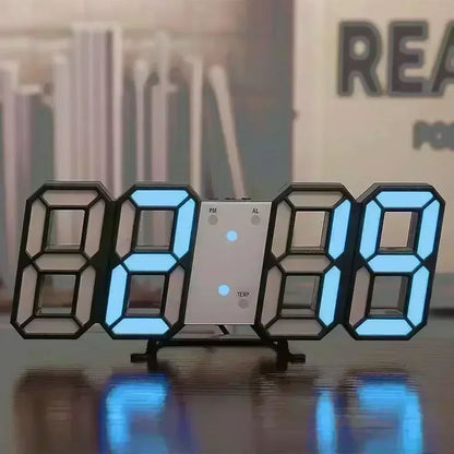 Modern LED Digital Wall  Desk Clock  Sleek Alarm Clock For Home  Office 12