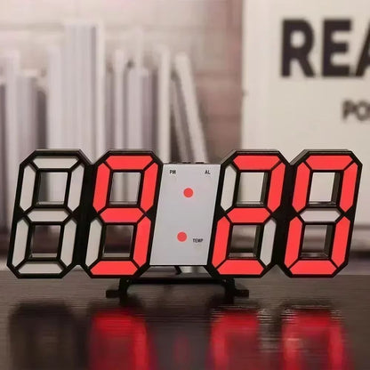 Modern LED Digital Wall  Desk Clock  Sleek Alarm Clock For Home  Office 13
