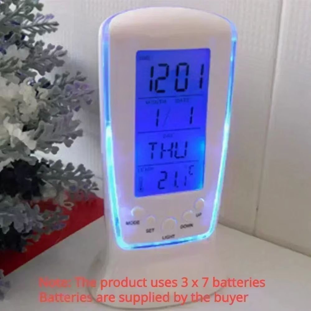 Modern LED Digital Wall  Desk Clock  Sleek Alarm Clock For Home  Office 14
