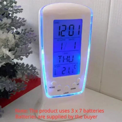 Modern LED Digital Wall  Desk Clock  Sleek Alarm Clock For Home  Office 14