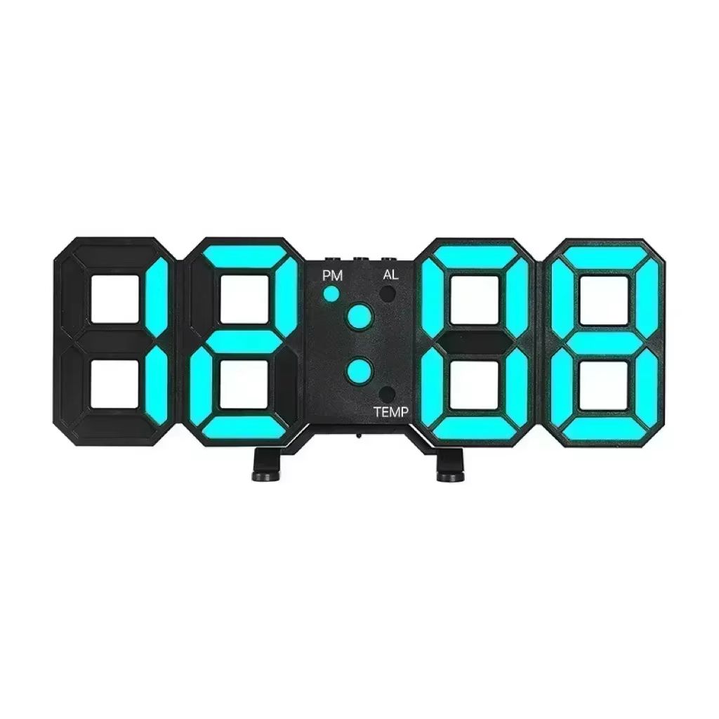 Modern LED Digital Wall  Desk Clock  Sleek Alarm Clock For Home  Office 15