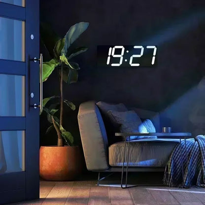Modern LED Digital Wall  Desk Clock  Sleek Alarm Clock For Home  Office 2