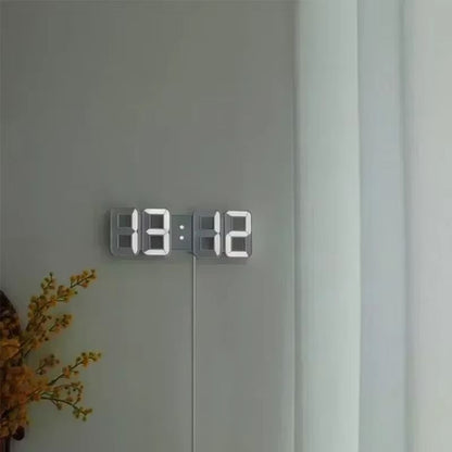 Modern LED Digital Wall  Desk Clock  Sleek Alarm Clock For Home  Office 4
