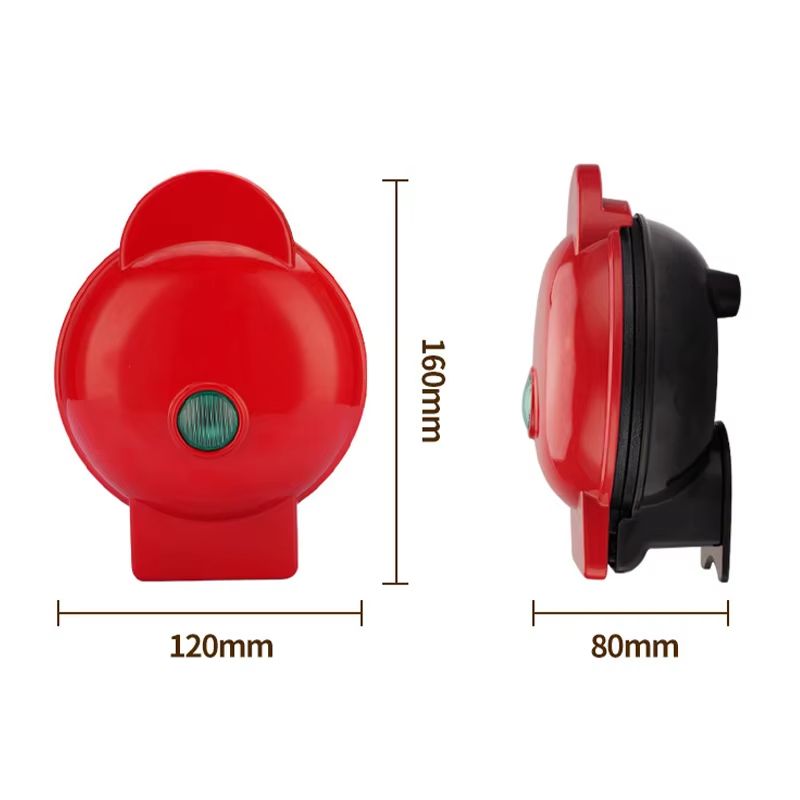 Mini DoubleSided Electric Waffle Maker  RapidHeat Dessert  Breakfast Machine 5
