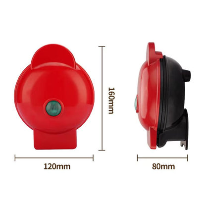 Mini DoubleSided Electric Waffle Maker  RapidHeat Dessert  Breakfast Machine 5
