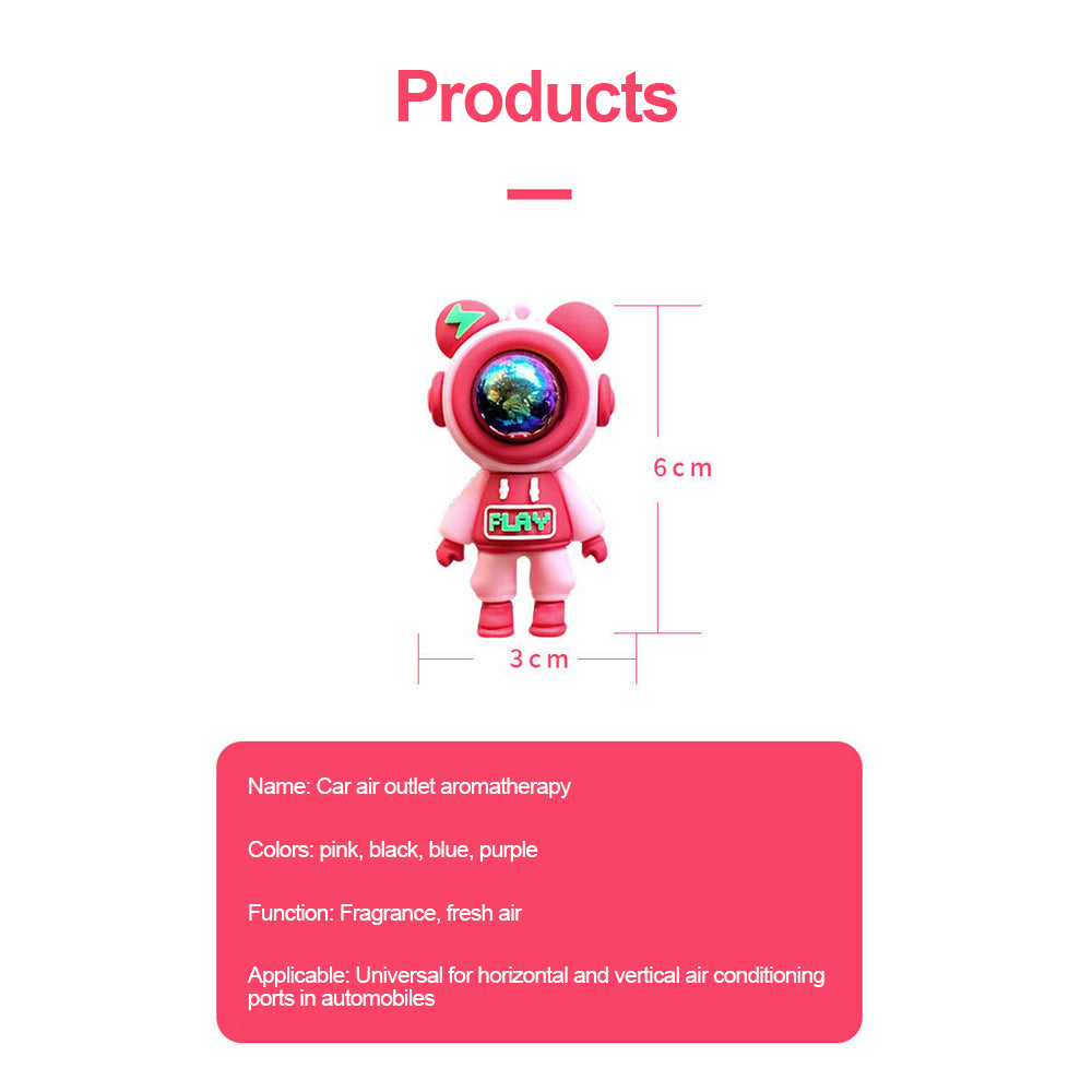 Astronaut Car Air Freshener Cute Figurines Decoration Aromatherapy Perfume Diffuser For Car Interio 8
