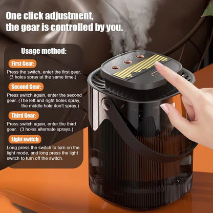 3 L (101.4 oz) Large-Capacity USB Cool-Mist Air Humidifier & Aroma Diffuser – Home & Office Atomizer