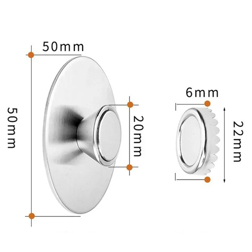 Stainless Steel Magnetic Soap Holder, Wall Mounted Soap Saver, Portable Dispenser for Bathroom and Kitchen